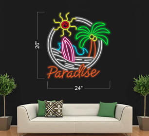 Paradise Logo | LED Neon Sign