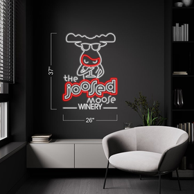 THE JOOSED  MOOSE SIGN | LED Neon Sign