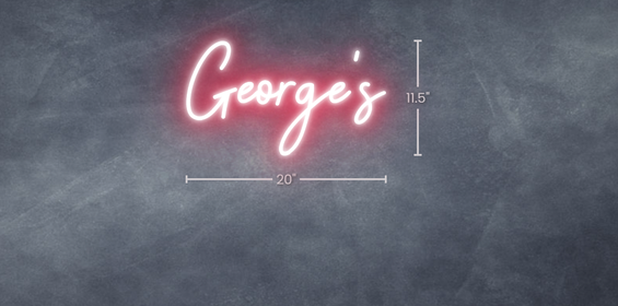 George’s SIGN | CUSTOM LED NEON SIGN