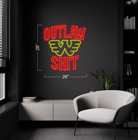 OUTLAW SHIT SIGNS |CUSTOM NEON SIGNS