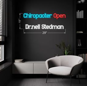 Chiropacter Open | LED Neon Sign