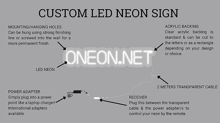 OATME SIGN | CUSTOM LED NEON SIGN