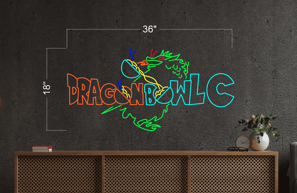 Dragon Bowlc & Son Goku | LED Neon Sign