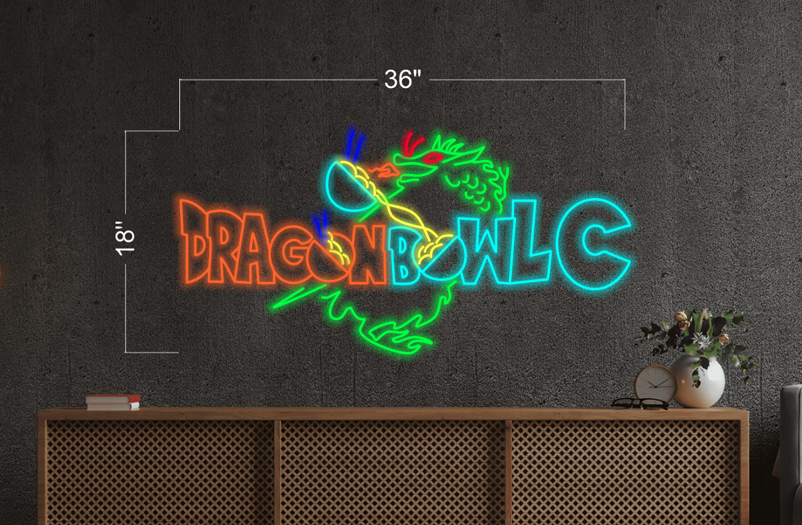 Dragon Bowlc & Son Goku | LED Neon Sign