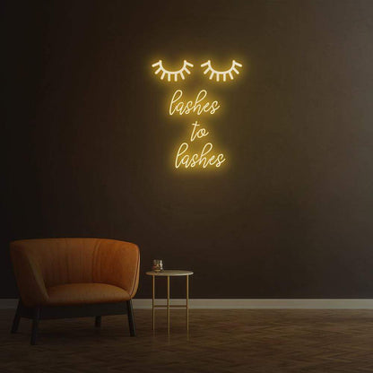 Lashes to lashes | LED Neon Sign