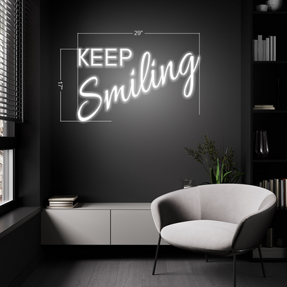 Keep Smiling | LED Neon Sign