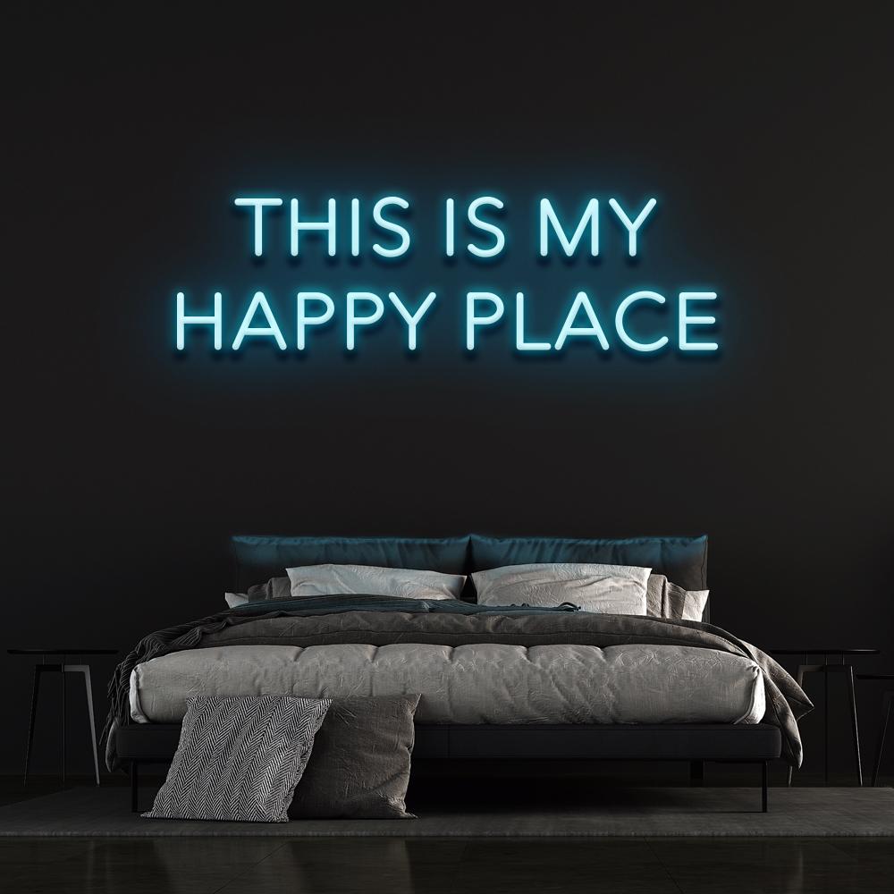 This is our happy place | LED Neon Sign