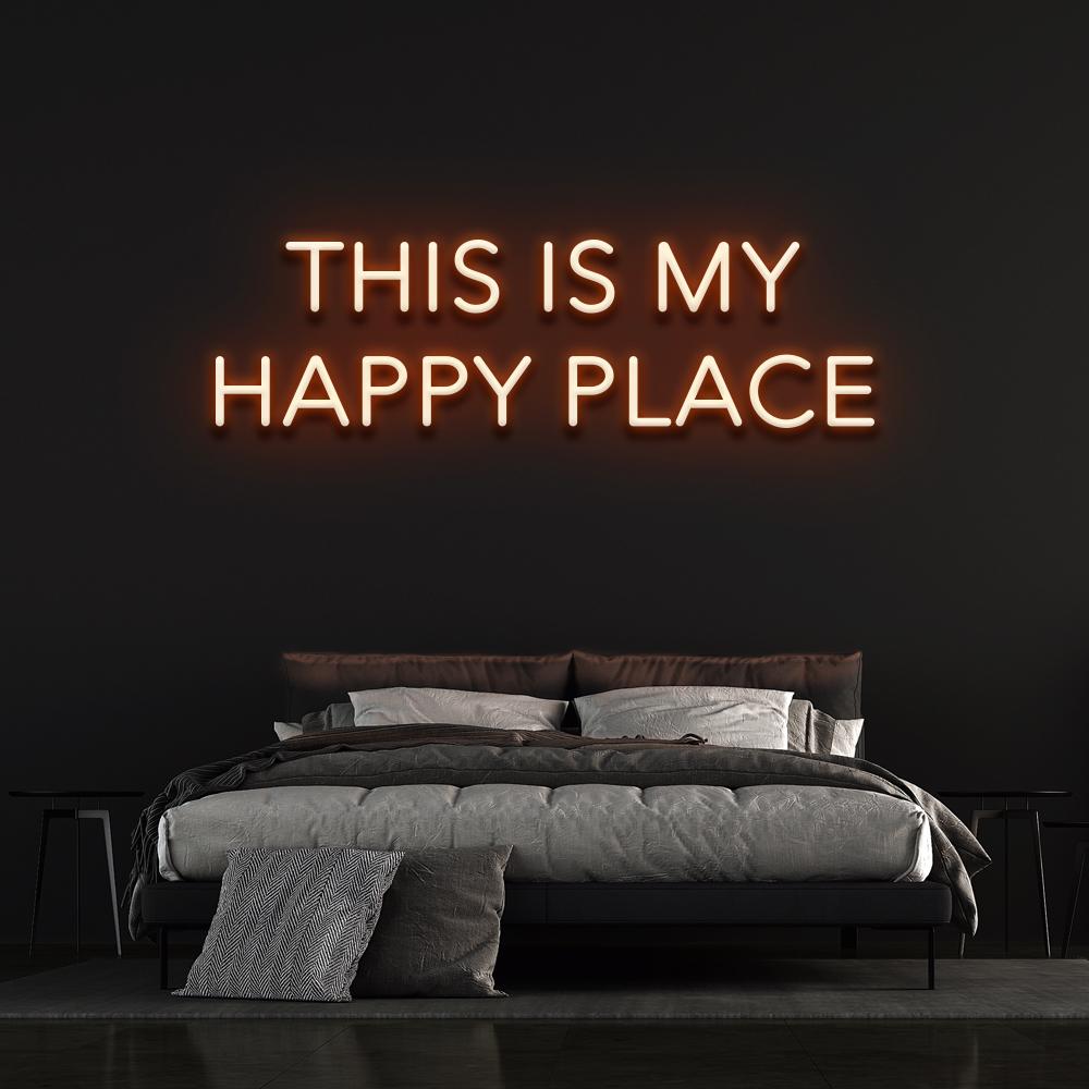 This is our happy place | LED Neon Sign