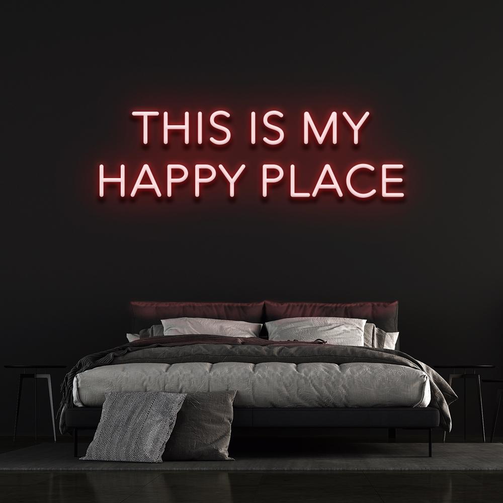 This is our happy place | LED Neon Sign