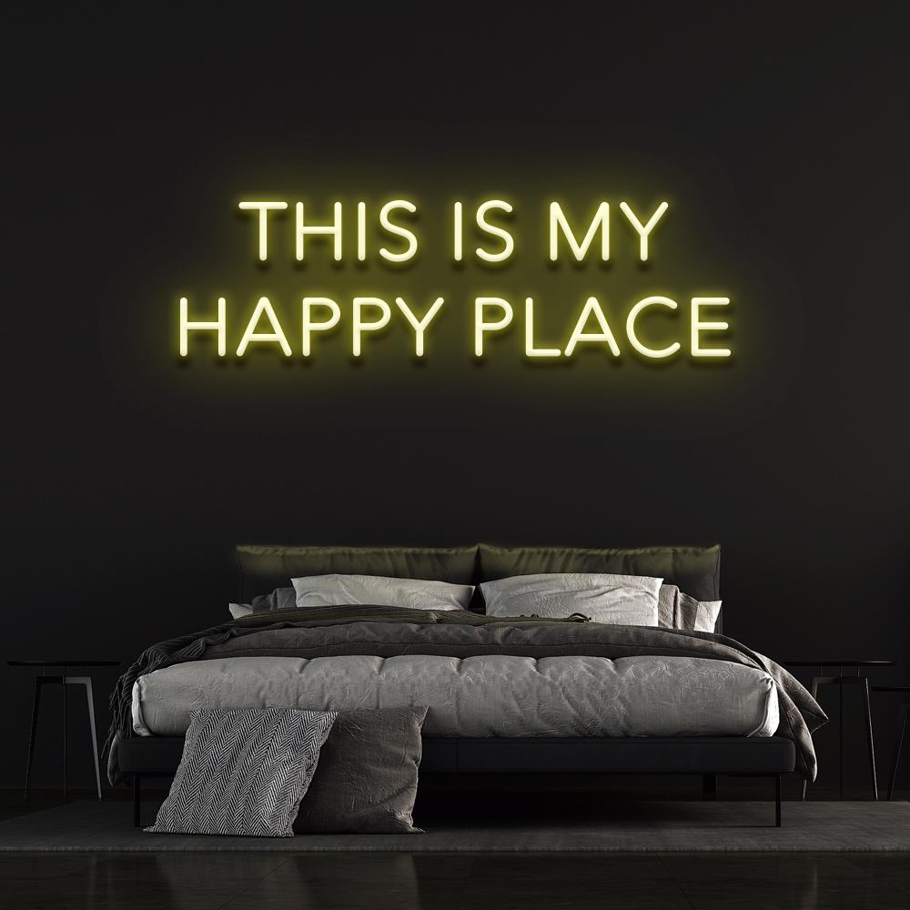 This is our happy place | LED Neon Sign