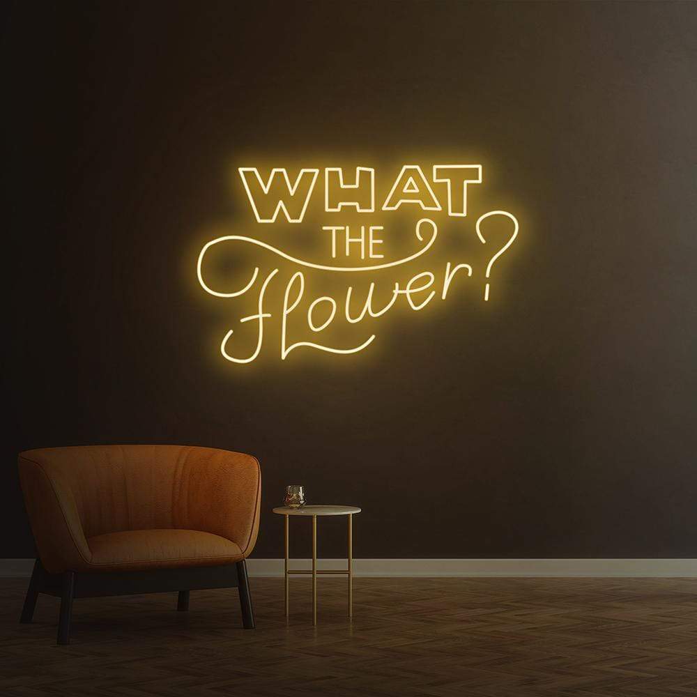 What the flower ? | LED Neon Sign