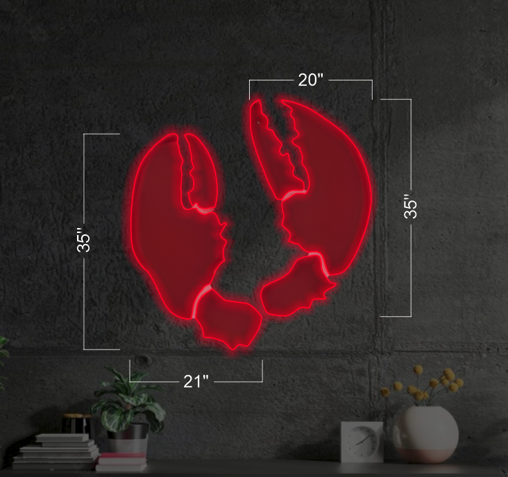 Lobster Claw | LED Neon Sign