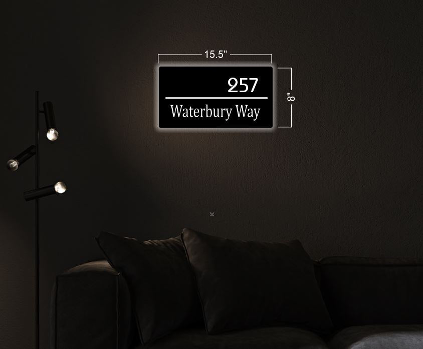 257 Waterbury Way | Custom House Number Sign