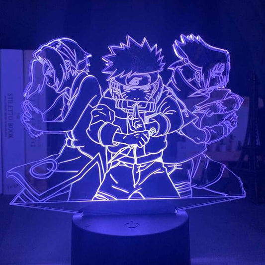 Team 7 Naruto, Sasuke, and Sakura - LED Lamp (Naruto)